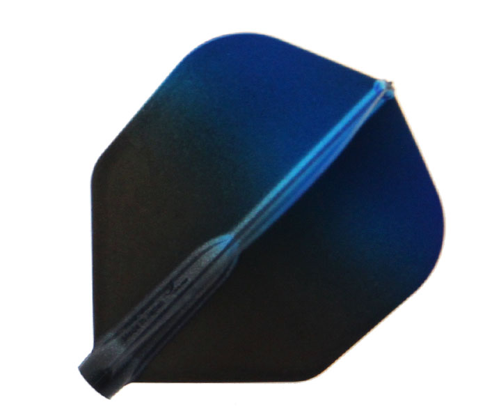 DARTS FLIGHT【 Fit Flight AIR x Esprit 】Black Gradation Shape Blue