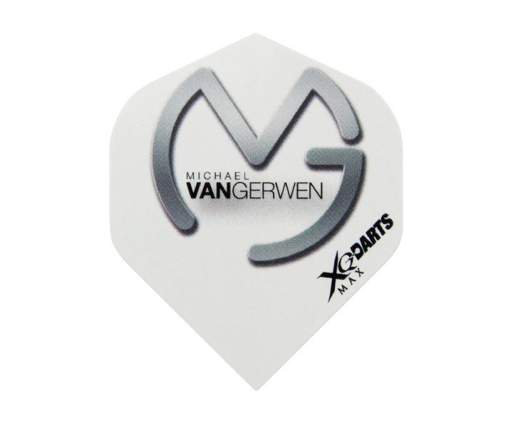 DARTS FLIGHT【 XQ MAX DARTS 】MichelVanGerwen Model White MVA1076
