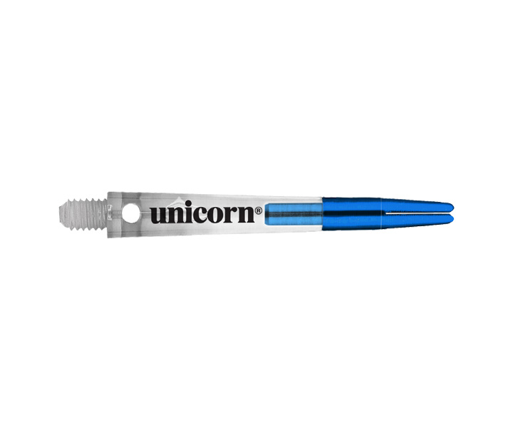 DARTS SHAFT【unicorn】Gripper ZeroDegree Medium Clear/Blue 78769
