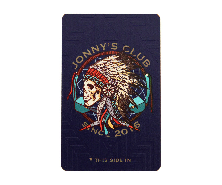 DARTS GAME CARD【DARTSLIVE】JONNY'S CLUB Blue