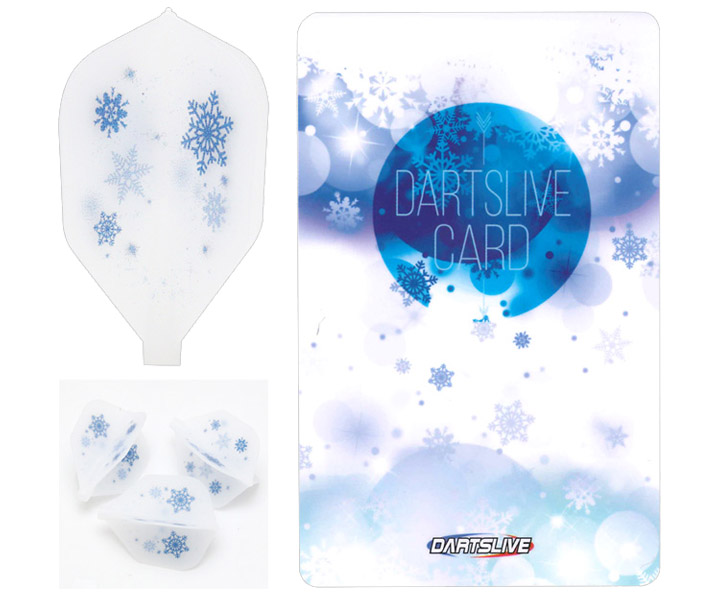 DARTS GAME CARD【DARTSLIVE】SPECIAL PACK Fit Flight Snow Crystal White