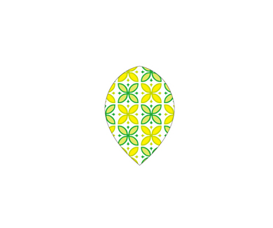 DARTS FLIGHT【PRO】Yellow/Green Pattern Teardrop
