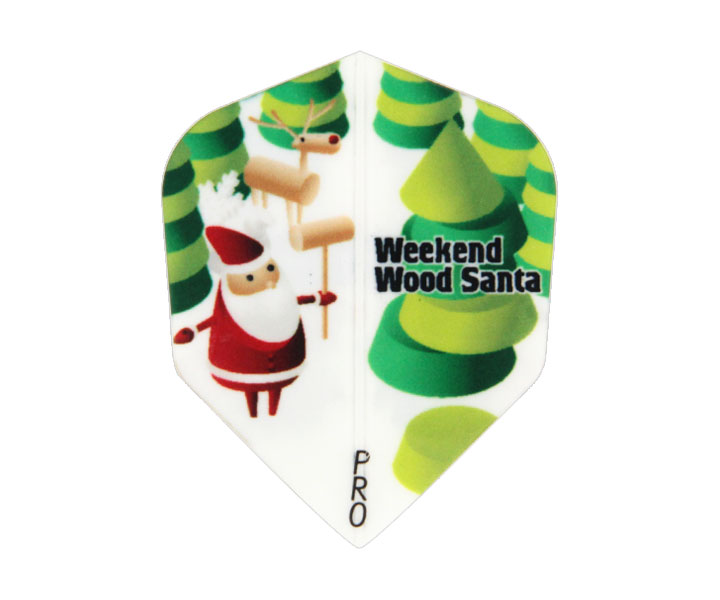 DARTS FLIGHT【PRO】Weekend Wood Santa Shape