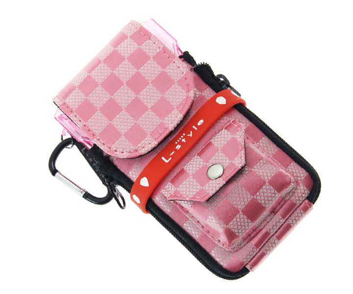 DARTS CASE【CAMEO x L-style】Crystal Colors Check Pink
