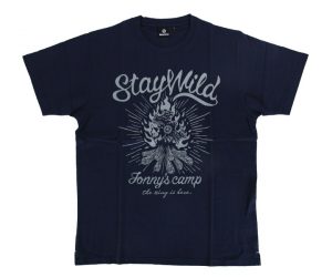 DARTS APPAREL【SHADE】Jonny’s Camp T-shirts 安食賢一 Model navy XL