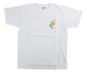 DARTS APPAREL【COSMO DARTS】FRUITS OF THE LOOM x COSMO DARTS T-Shirt Roy Ehime Orange S White