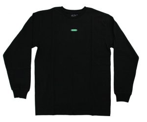 DARTS APPAREL【COSMO DARTS】FRUITS OF THE LOOM Long sleeve shirt Box logo Black L