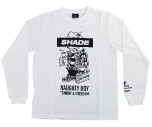 DARTS APPAREL【SHADE x TIGA】Collaboration 坂口優希惠 Long T-Shirt White S