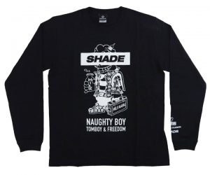 DARTS APPAREL【 SHADE x TIGA 】Collaboration 坂口優希惠 Long T-Shirt Black