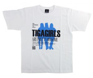 DARTS APPAREL【SHADE x TIGA】Collaboration TIGA Girls T-Shirt White XXL