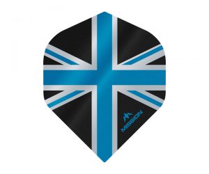DARTS FLIGHT【 MISSION 】MISSION Alliance Union Jack Standard Black with Blue