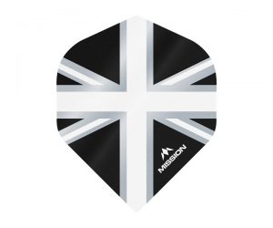 DARTS FLIGHT【MISSION】MISSION Alliance Union Jack Standard Black with White