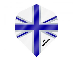 DARTS FLIGHT【MISSION】MISSION Alliance Union Jack Standard White with Blue