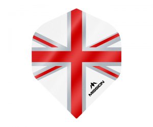 DARTS FLIGHT【 MISSION 】MISSION Alliance Union Jack Standard White with Red