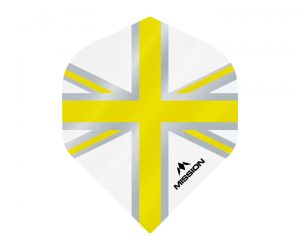 DARTS FLIGHT【MISSION】MISSION Alliance Union Jack Standard White with Yellow