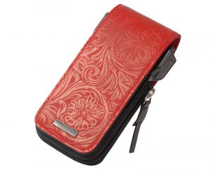 DARTS CASE【CAMEO】SKINNY CARVING Red