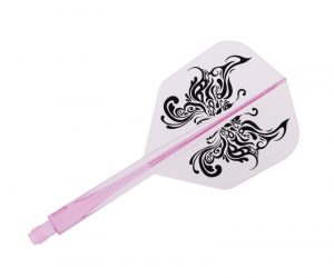 DARTS FLIGHT【CONDOR】AXE TRIBAL BUTTERFLY Lucy Chang Model Small Medium ClearPink