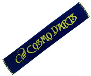 DARTS ACCESSORY【COSMO DARTS】今治 Original Towel Navy x Yellow