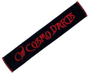 DARTS ACCESSORY【COSMO DARTS】今治 Original Towel Black x Red