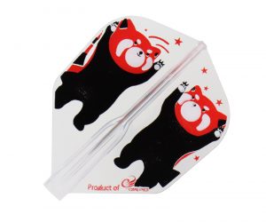DARTS FLIGHT【Fit Flight AIR】Printed Series Red Panda Shape Mix