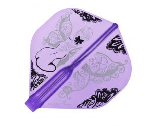 DARTS FLIGHT【Fit Flight AIR】Printed Series Monarch Fairy Standard Purple