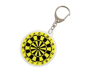 DARTS ACCESSORIES【Ptera Factory x S4】DartsBoard KeyHolder Yellow x Black